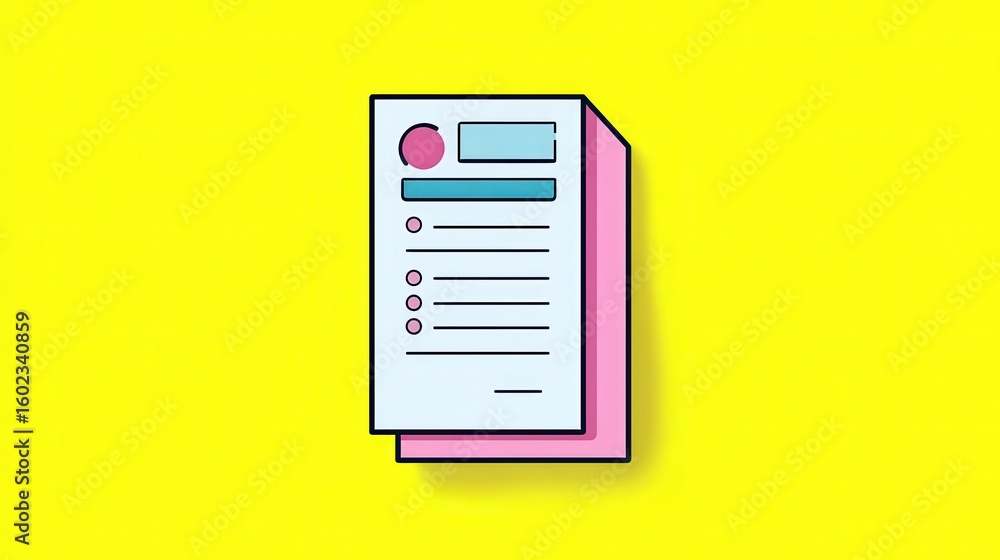 Poster expense report printout with line items highlighted, expense tracking