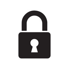 data lock vector silhouette clip art logo design illustration
