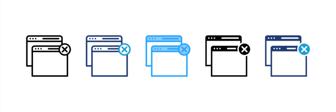 Popup icon set multiple style collection