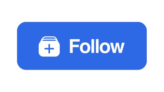 A blue follow button with a plus icon, a user interface element for social media subscription and online community engagement. - Powered by Adobe