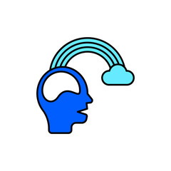 Icon a imagination, isolated against a clean background.
