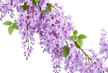 Delicate purple wisteria blossoms cascade seamlessly across a soft off-white background, creating a romantic floral pattern,  backdrop,  pattern