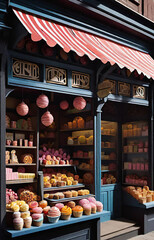market stall with fruit
