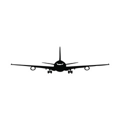 Fototapeta premium Classic Airplane Silhouette Design for Aviation Projects