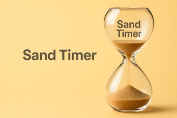 Crystalline Sand Timer for Digital Countdown and Time Management Systems