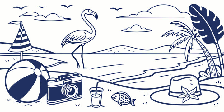 Seamless romantic pink floral heart pattern design for Valentine's Day