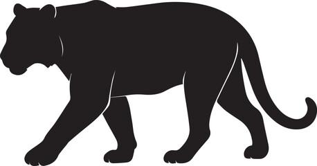 Majestic bengal tiger illustration in vibrant cmyk colors