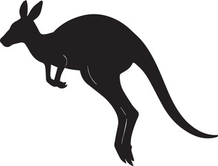 Artistic kangaroo illustration with vibrant color palette