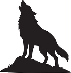 Majestic wolf illustration in vector format