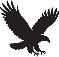 Majestic eagle illustration in flight