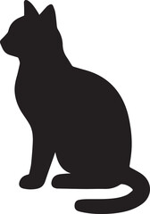 Artistic cat illustration with vibrant color palette