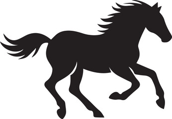 Artistic horse silhouette design