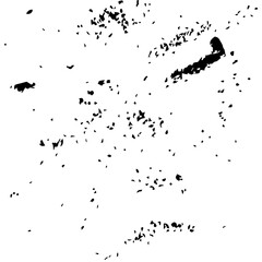 
Illustration showing small splashes of black ink on a white background