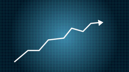 Arrow Up Line Animation After Effects Template for Business Growth