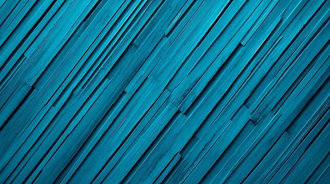 Close-up image of a textured wooden surface painted in blue with diagonal, parallel grooves and visible wood grain details.