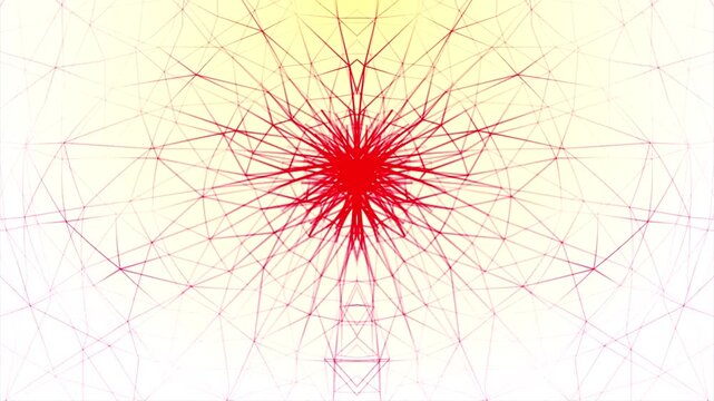 Abstract Red and Yellow Geometric Design