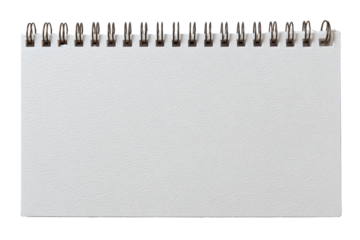 Blank, horizontal calendar