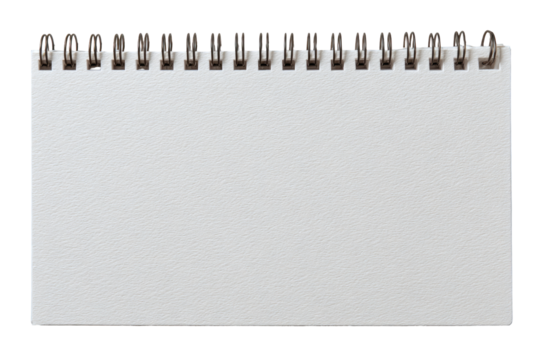 Blank, horizontal calendar