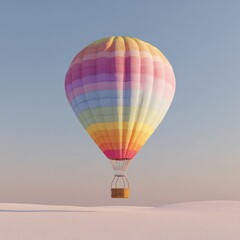 Naklejka premium Colorful Hot Air Balloon Sky View