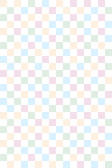 Seamless checkered background in pastel rainbow color