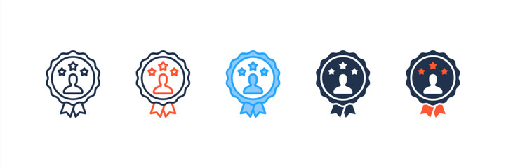 Personal Branding icon set multiple style collection
