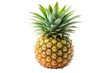 Fototapeta premium Pineapple isolated on transparent background full depth of field tropical fruit