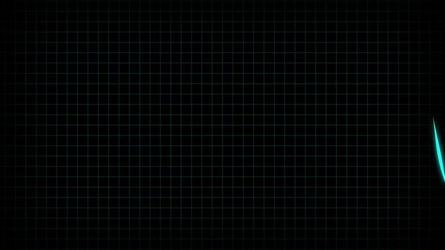 Teal glowing waveform pulse animation. Retro synthwave digital data network seamless loop. Digital data network pulse rhythm animation. Energy technology background motion graphics. - Powered by Adobe