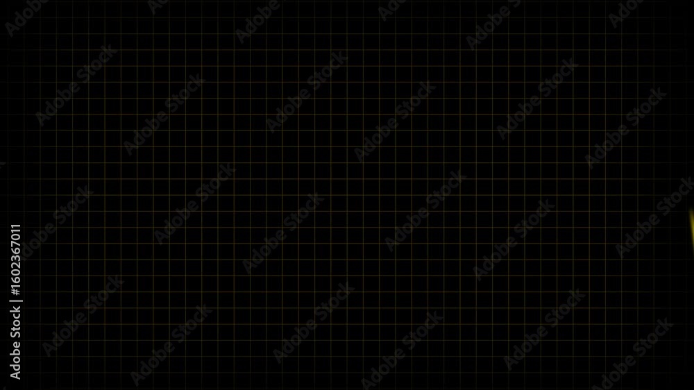 Aufkleber glowing golden oscilloscope line animation. perfect for science and tech 4k ultra hd. golden abstrac