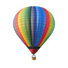 Colorful hot air balloon against black background (31)