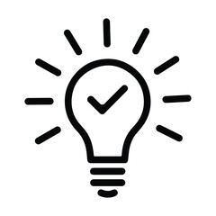 Suggestion Icon – Idea, Advice, Tips Vector Symbol on White Background