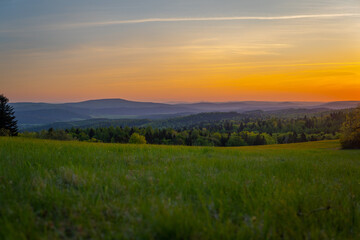 sunrise in the Low Beskids 