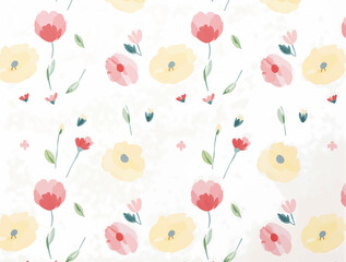 seamless pattern with flowers