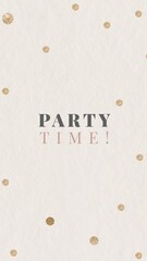 Party time Facebook story template