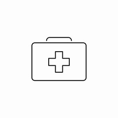 first aid kit icon sign vector