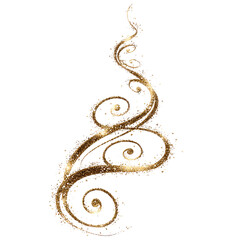 Ornate gold spiral design
