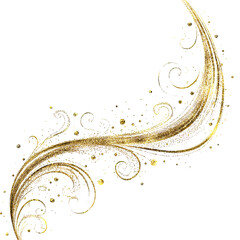 Golden, swirling, ornate design