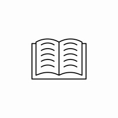 open book icon icon sign vector