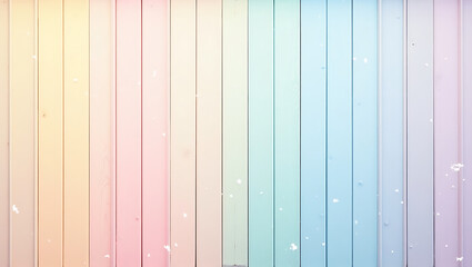  Pastel pink peach yellow mint aqua blue lavender vertical wood stripe abstract background. Color gradient ombre blend. Smooth transition. Soft glow shimmer bright light. Noise grain texture blur.