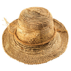 Straw hat, top view