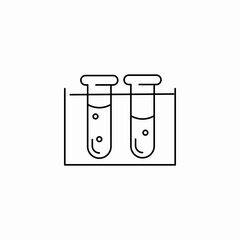 test tubes stand icon sign vector