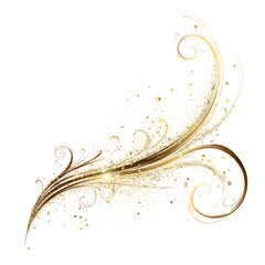 Ornate gold feather design (1)