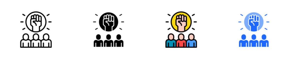 Empowerment  Icon Set Multiple Style Collection