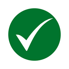 Positive Confirmation Green Check Success Sign