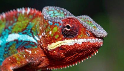 Colorful Chameleon Master of Disguise A striking image of a chameleon