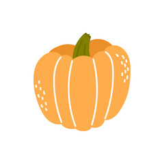 Vector illustration of autumn pumpkins. Perfect for Thanksgiving cards, Halloween decor, fall-themed stickers, or seasonal clipart collections