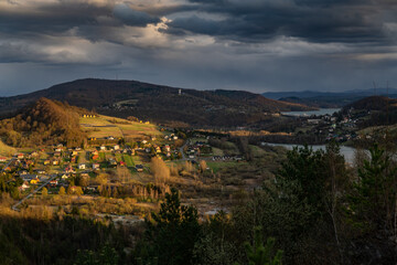 Obraz premium landscape with mountains and lake