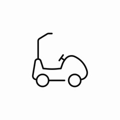 golf buggy cart icon sign vector