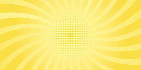 Obraz premium Background with yellow gradient and concentrated lines interspersed with