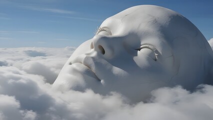 Naklejka premium Dream-Inspired Surreal Scene with Unusual and Creative
