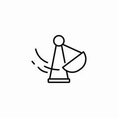 swinging boat ride icon sign vector